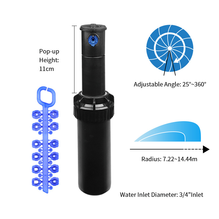 RAINLING - Cost-effective 3-4” PP Rotor Sprinkler 01