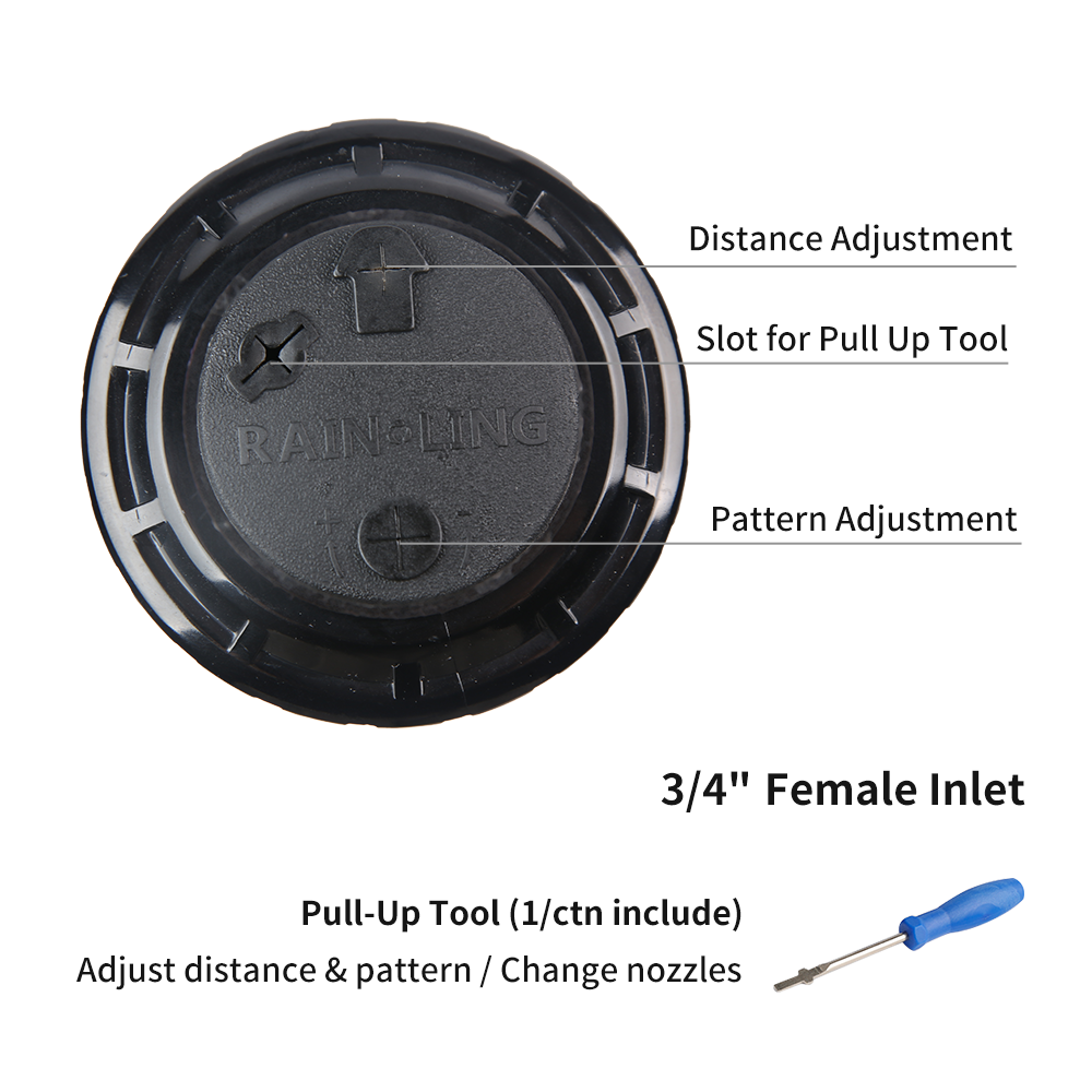 RAINLING - Durable & Efficient 34” ABS Rotor Sprinkler RL5200 (3)
